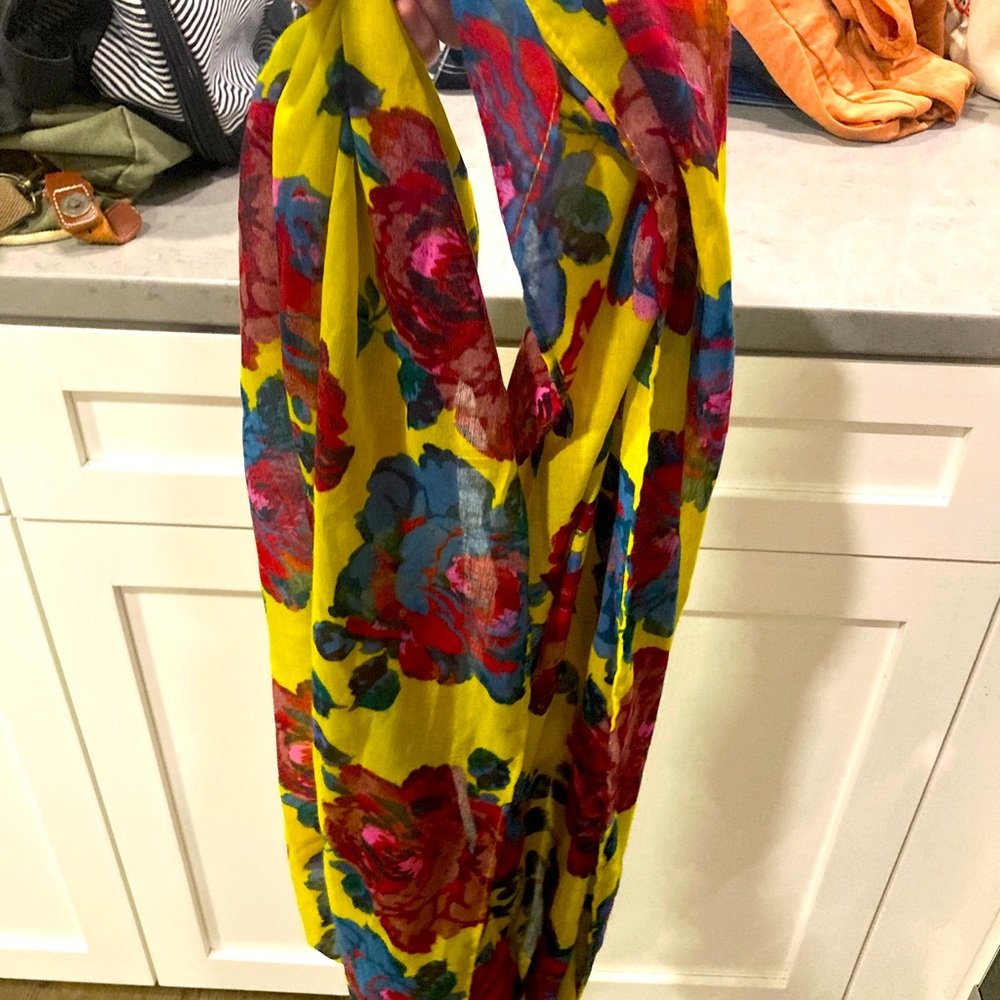 Aerie floral infinity scarf